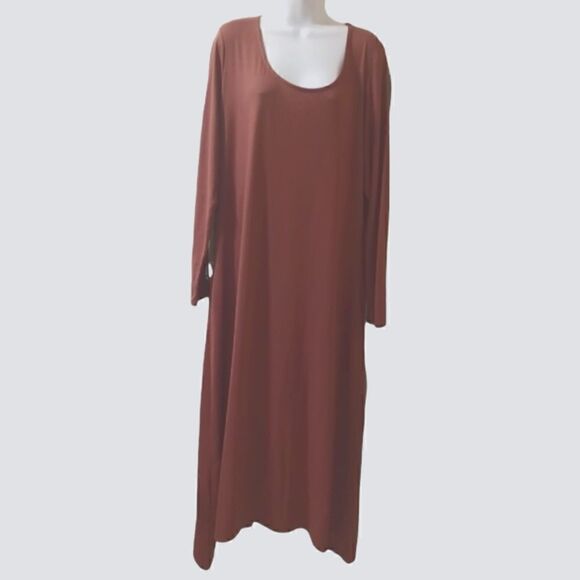 G.I.L.I. Got it Love it full length asymmetrical long sleeve dress size XL - Picture 1 of 6